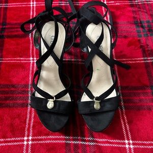 Guess Black Strappy Heels